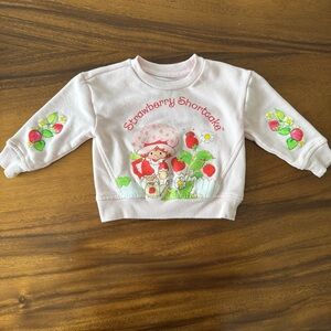 Strawberry Shortcake Pink Cotton Sweatshirt 12M